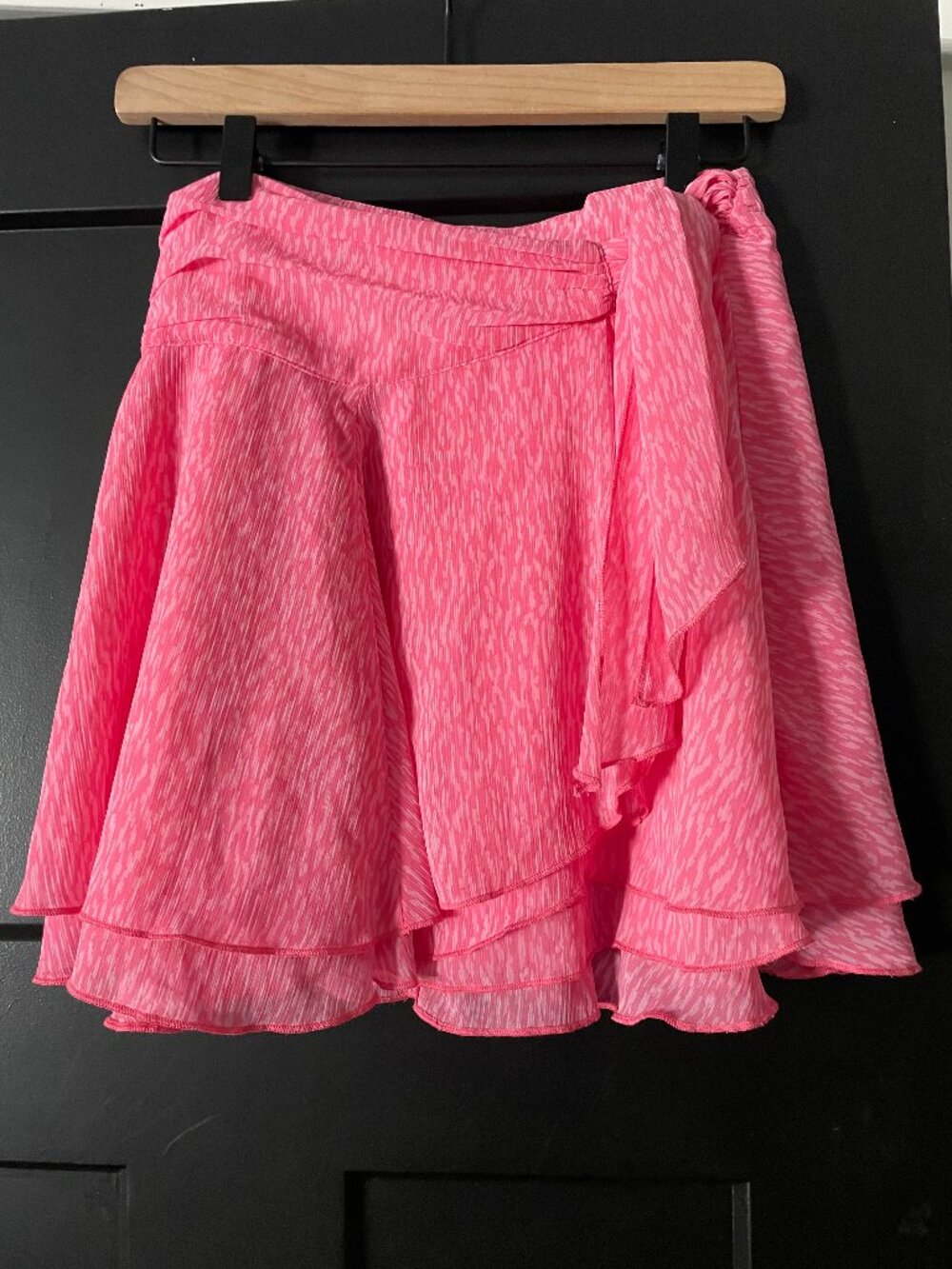 NWT Aerie Chiffon Wrap Skirt, Pink, size Small